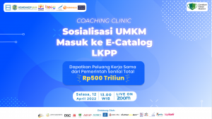 Webinar Coaching Clinic Sosialisasi UMKM 